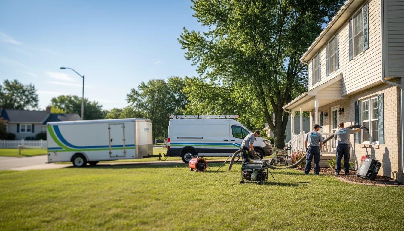 Flooded Basement Restoration And Cleanup With Repair in New Lenox, IL near me